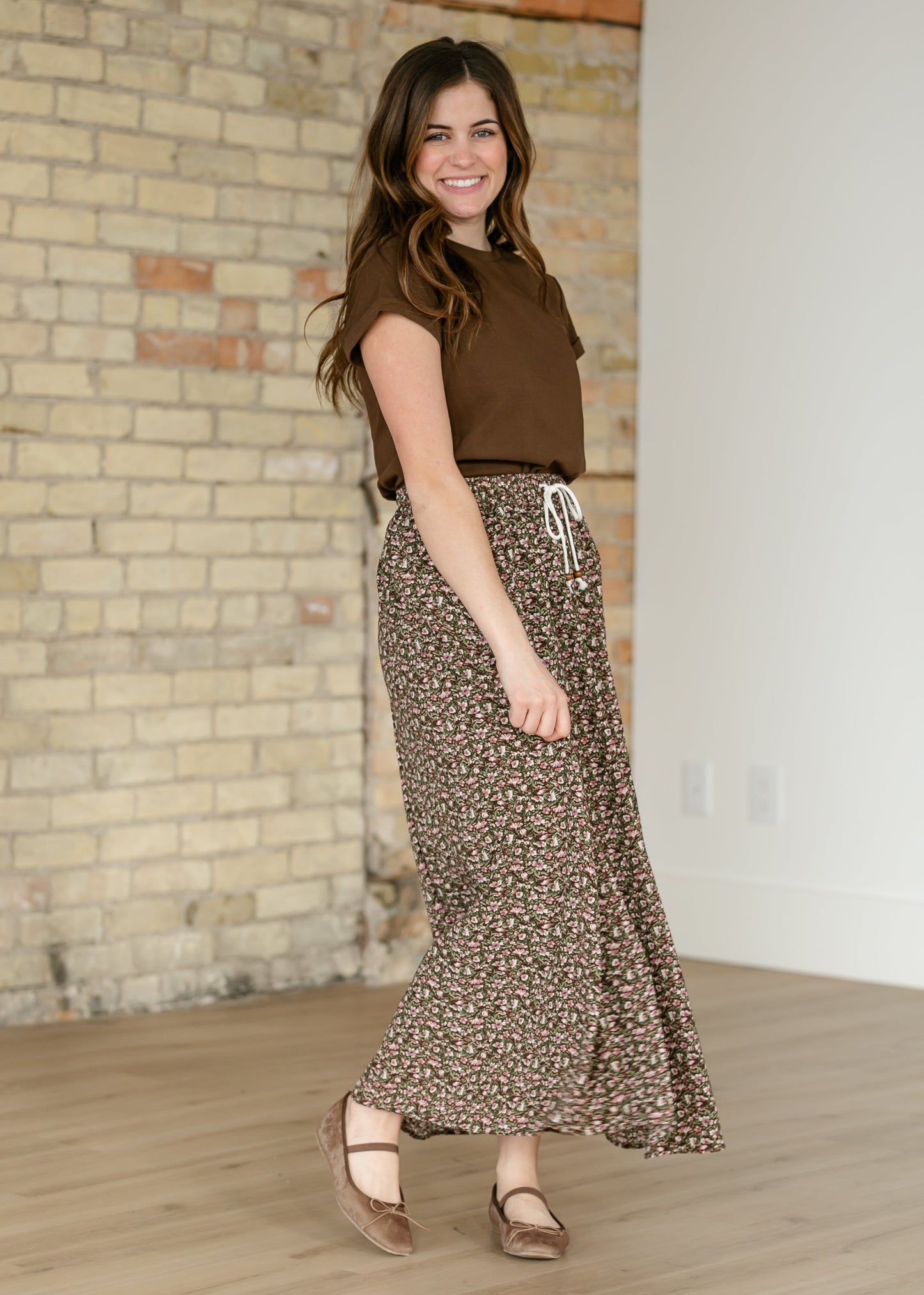 Nellie Tie Front Maxi Skirt IC Skirts