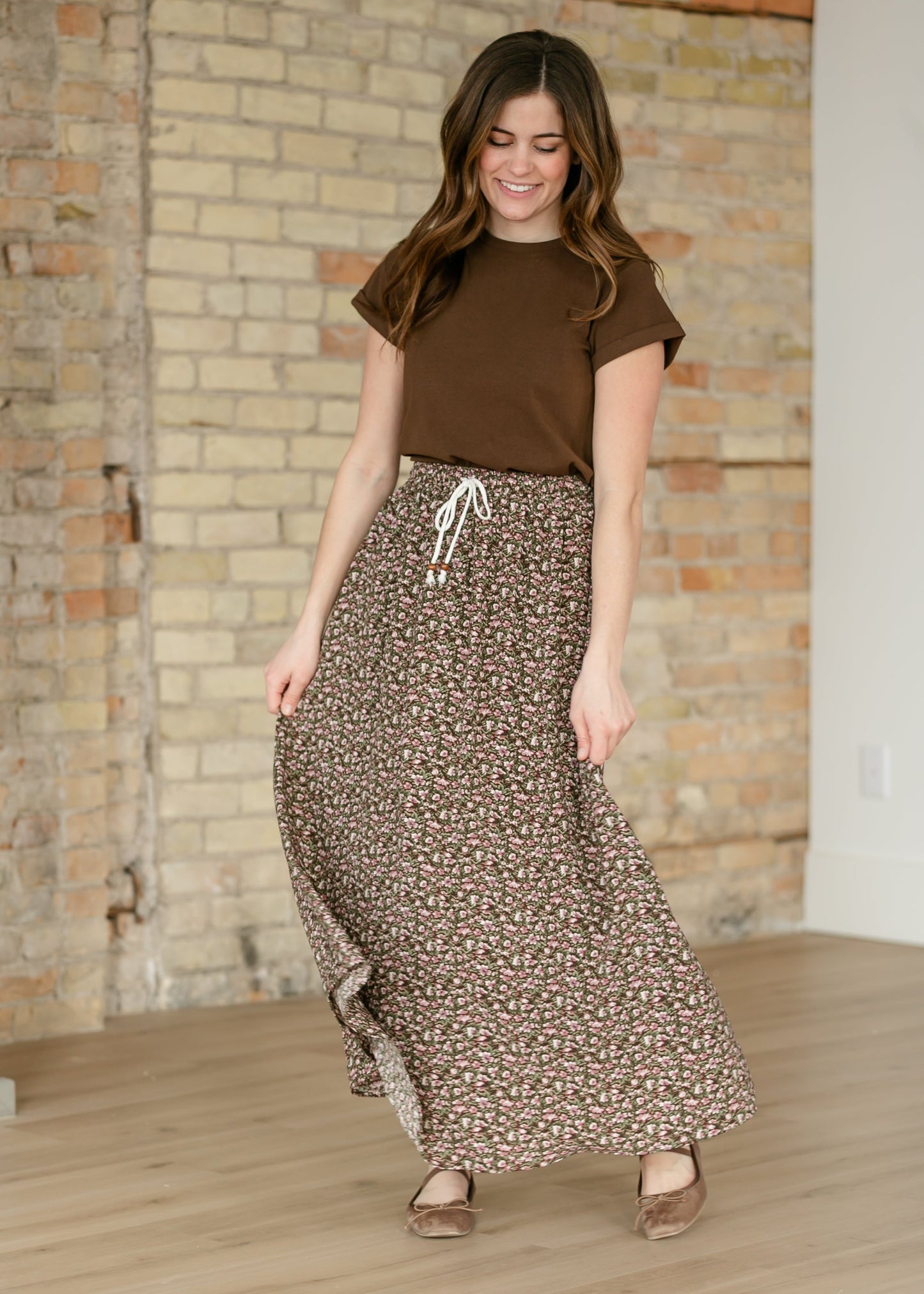Nellie Tie Front Maxi Skirt IC Skirts