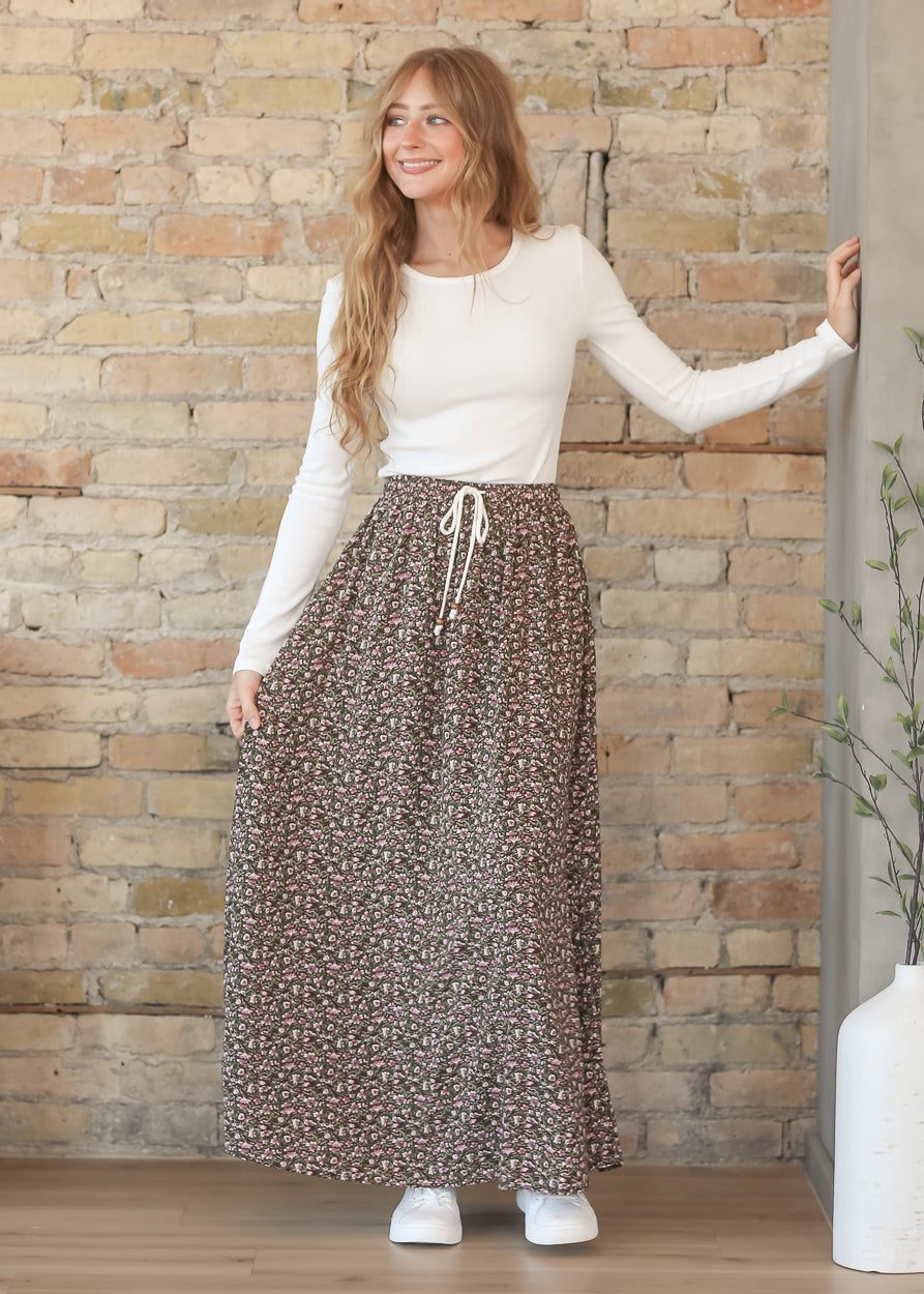 Nellie Tie Front Maxi Skirt IC Skirts