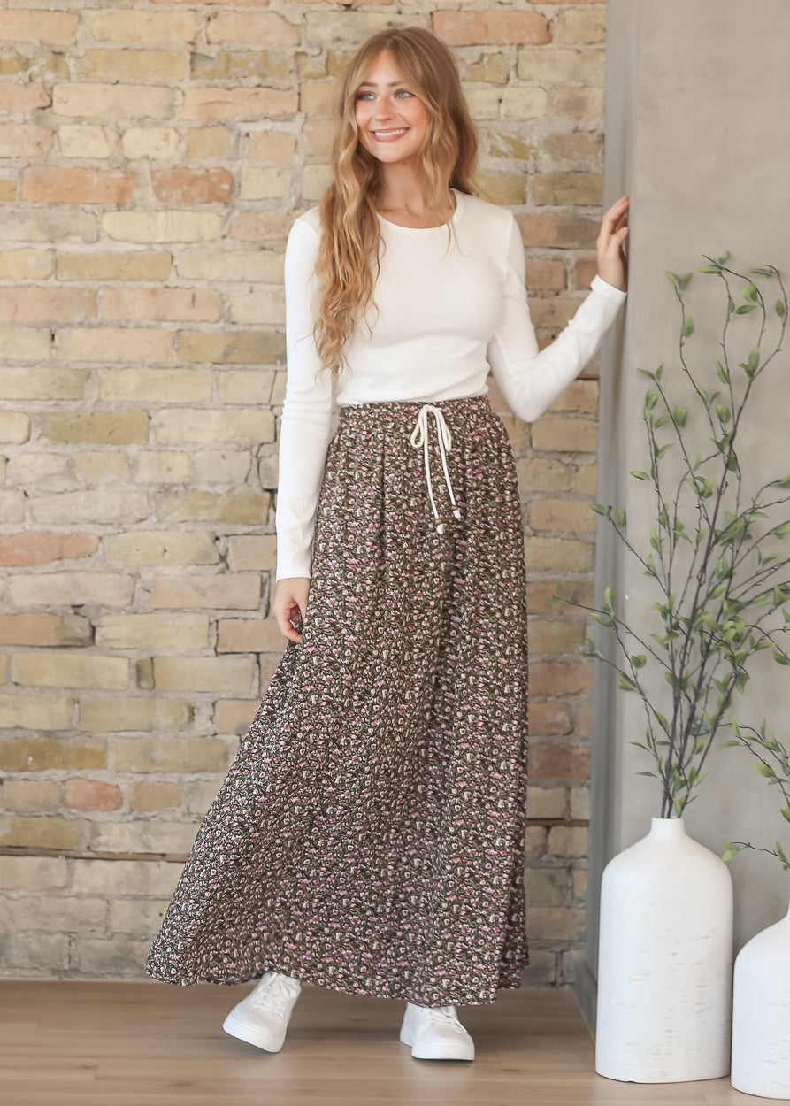 Nellie Tie Front Maxi Skirt IC Skirts