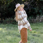 Neutral Plaid Shacket FF Tops