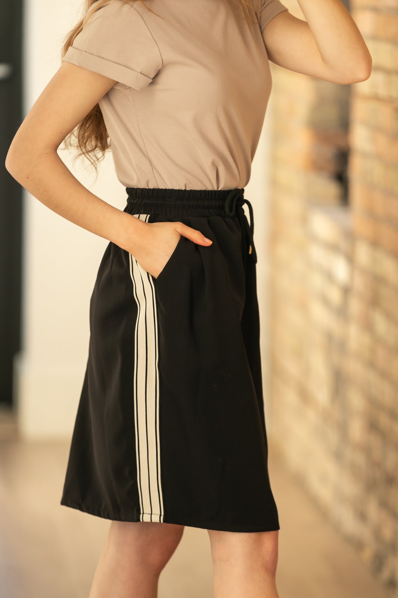 Nina Side Stripe Athletic Skirt IC Skirts