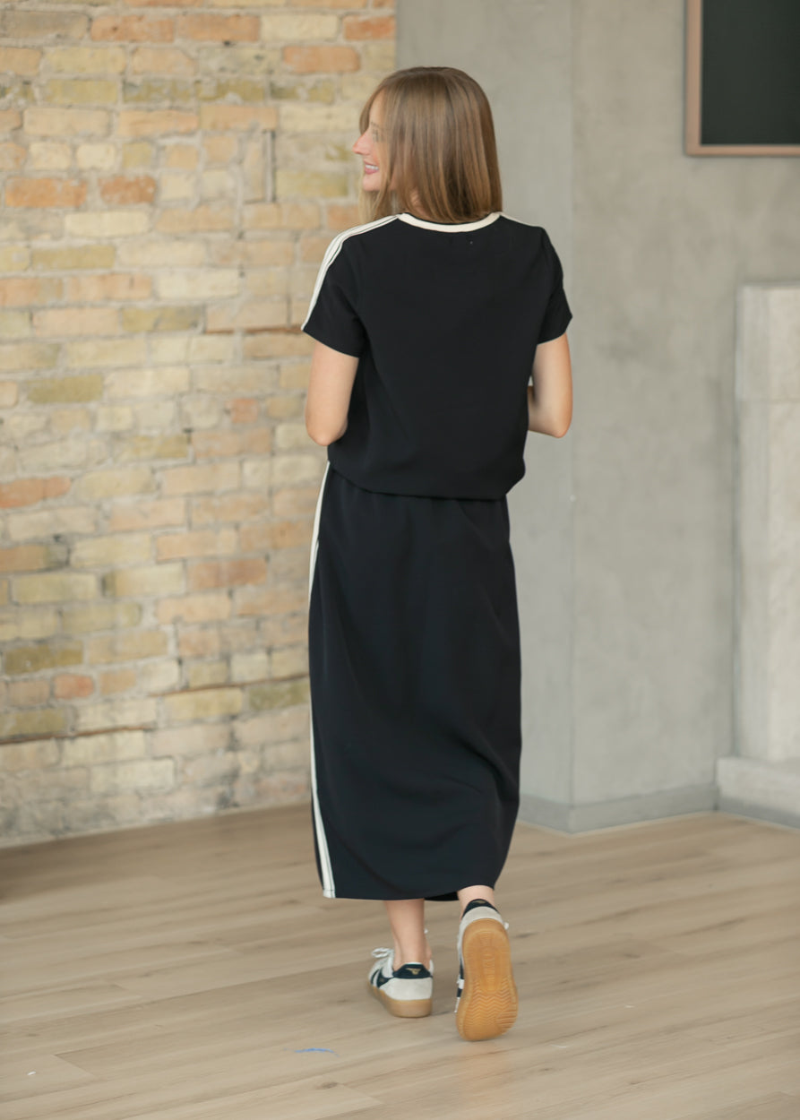 Nina Side Stripe Maxi Skirt FF Skirts
