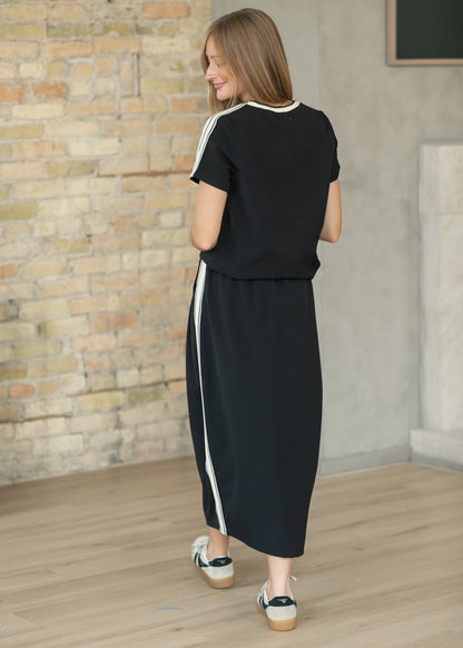 Nina Side Stripe Maxi Skirt FF Skirts