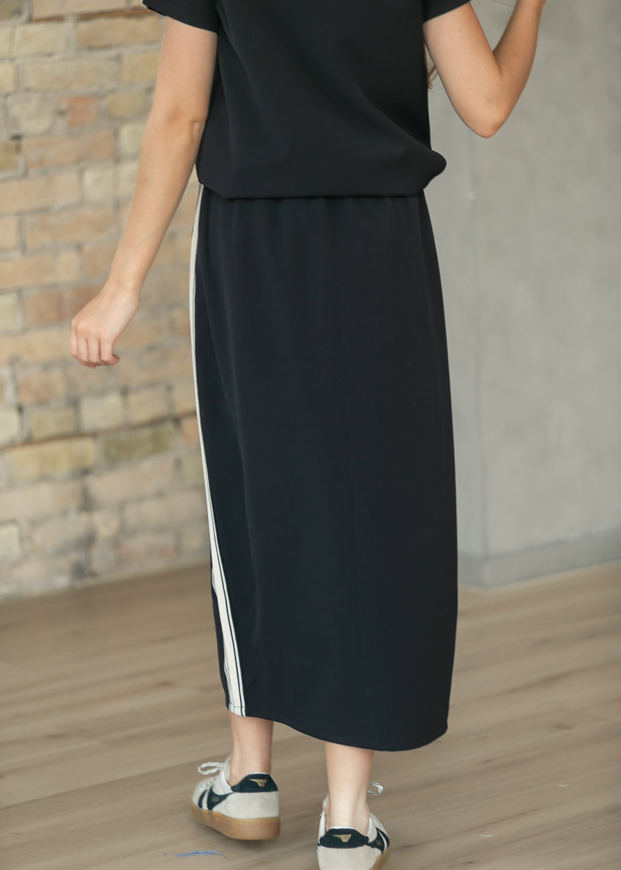 Nina Side Stripe Maxi Skirt FF Skirts