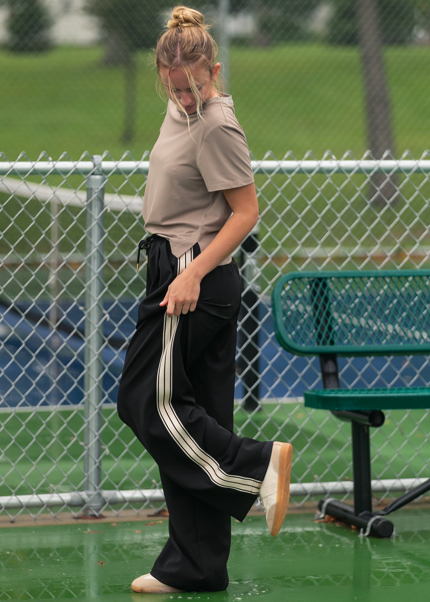 Nina Striped Athletic Pants IC Pants