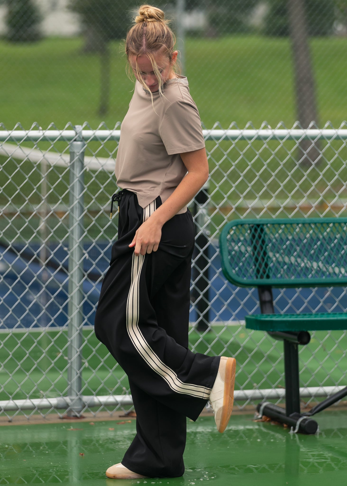 Nina Striped Athletic Pants IC Pants