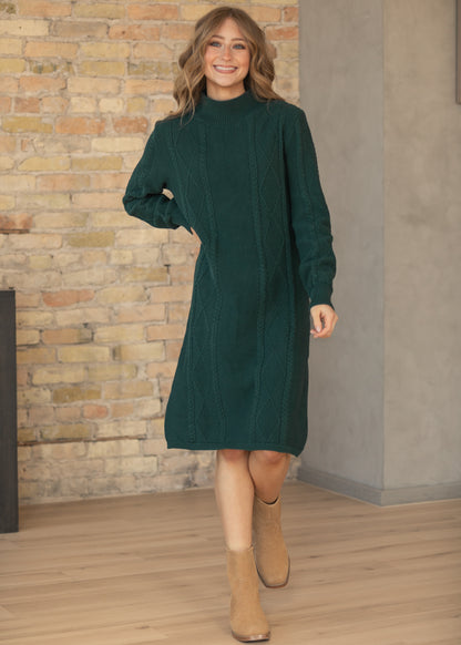 Noelle Teal Sweater Midi Dress IC Dresses