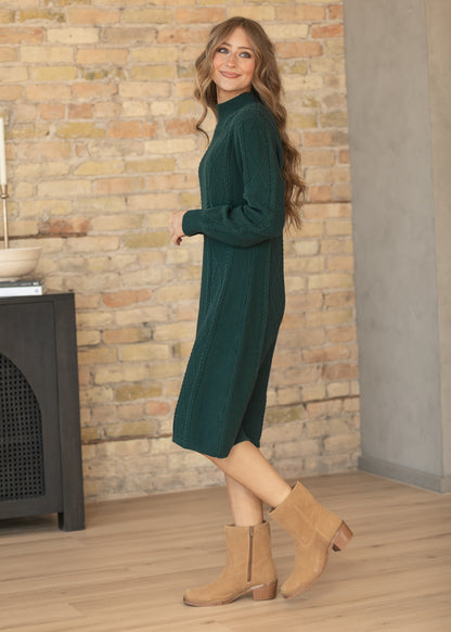 Noelle Teal Sweater Midi Dress IC Dresses