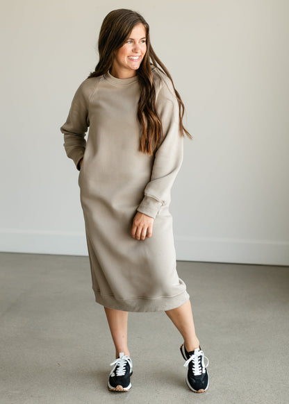 Nova Crewneck Sweatshirt Dress-46" IC Dresses