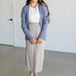 Novi Crinkle Pull On Midi Skirt FF Skirts