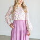 Nylah Tropical Floral Long Sleeve Top FF Tops