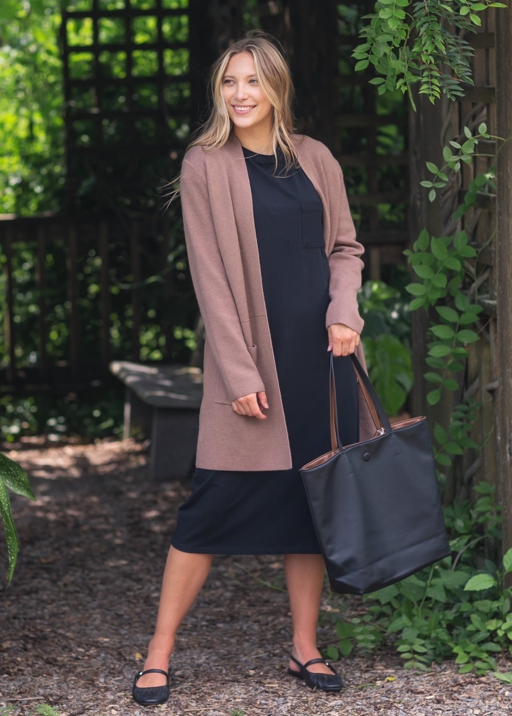 Oaklyn Ultra Soft Coat FF Tops Cocoa / S/M