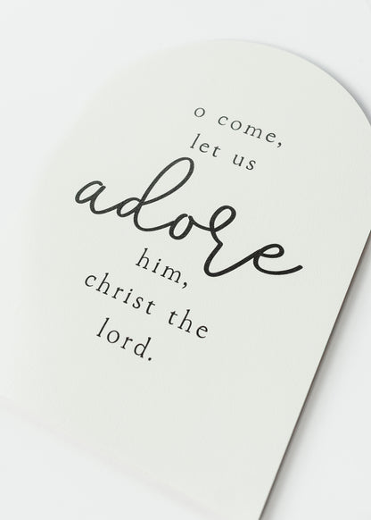Oh Come Let Us Adore Him Christian Wall Art FF Home + Lifestyle