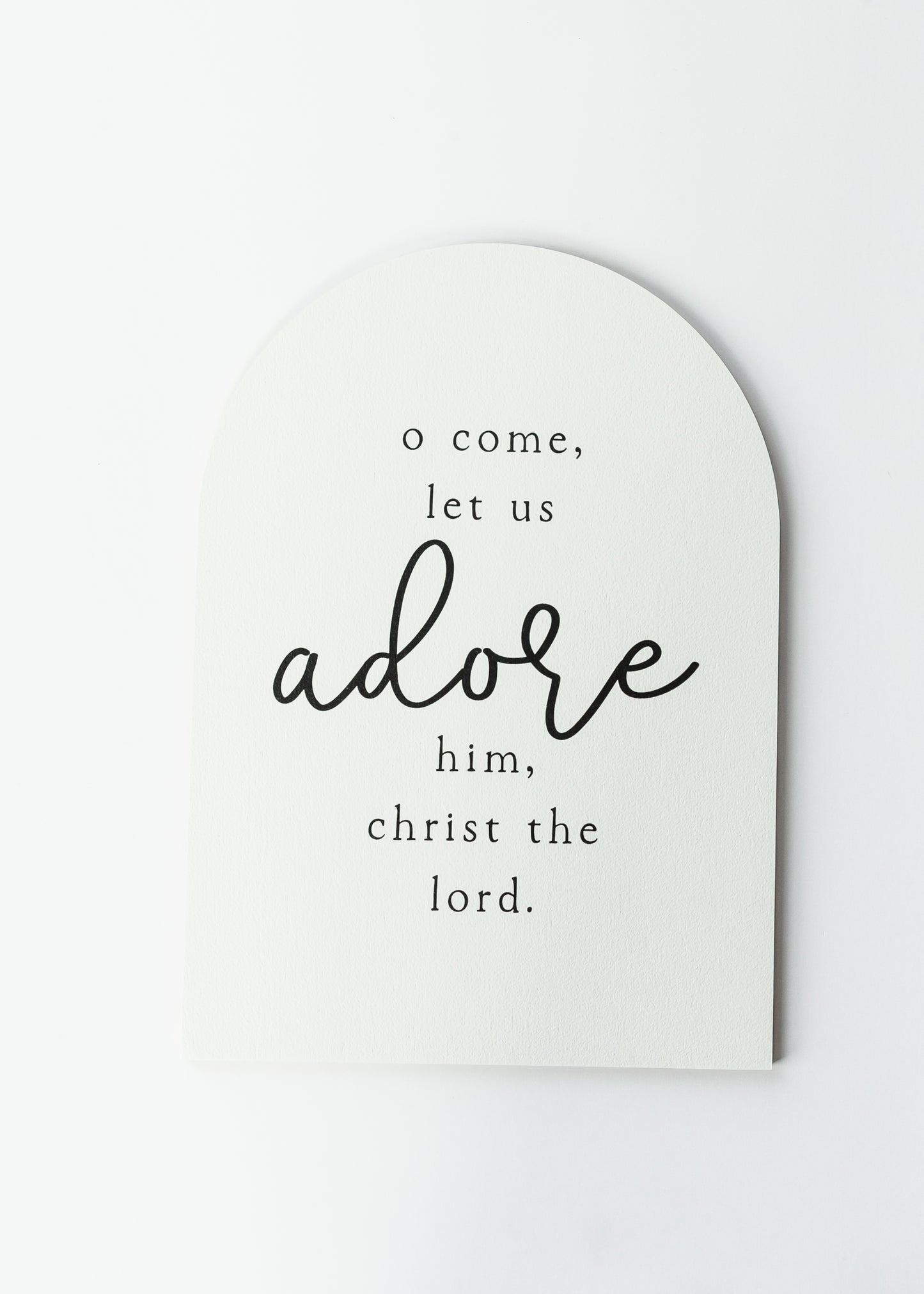 Oh Come Let Us Adore Him Christian Wall Art FF Home + Lifestyle