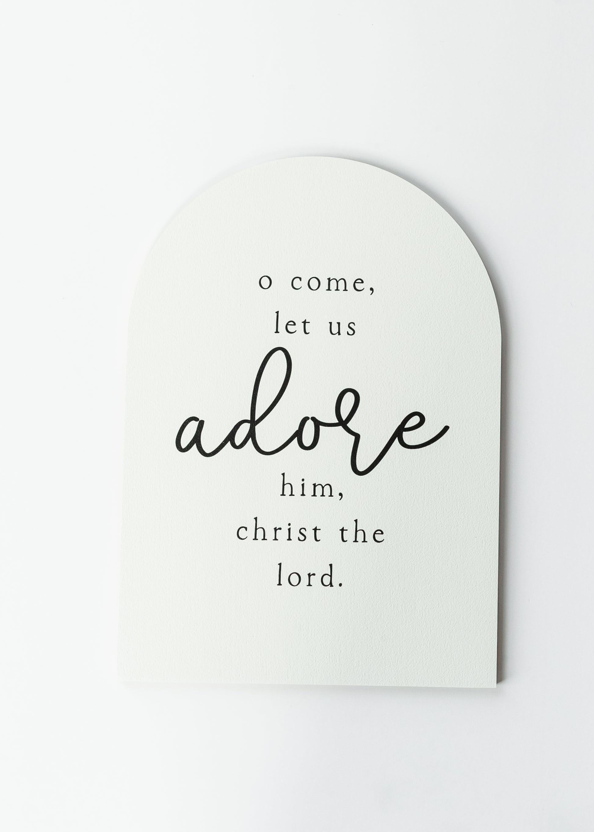 Oh Come Let Us Adore Him Christian Wall Art FF Home + Lifestyle