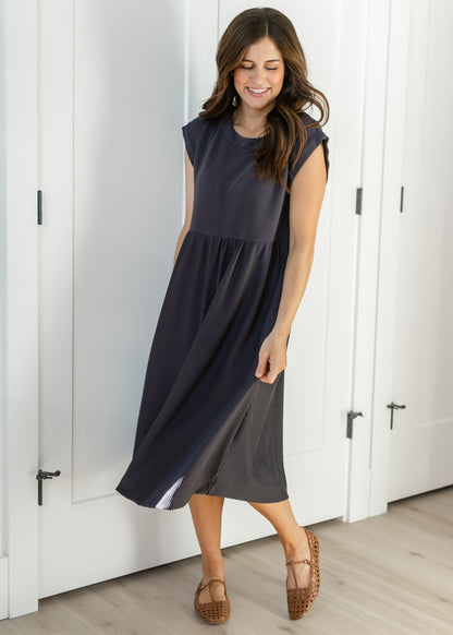 Olivia Cap Sleeve Midi Dress IC Dresses