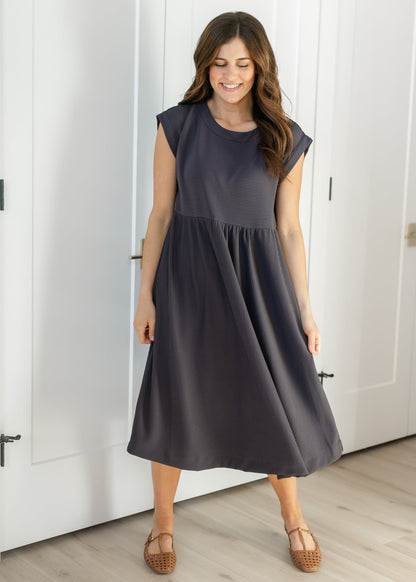 Olivia Cap Sleeve Midi Dress IC Dresses