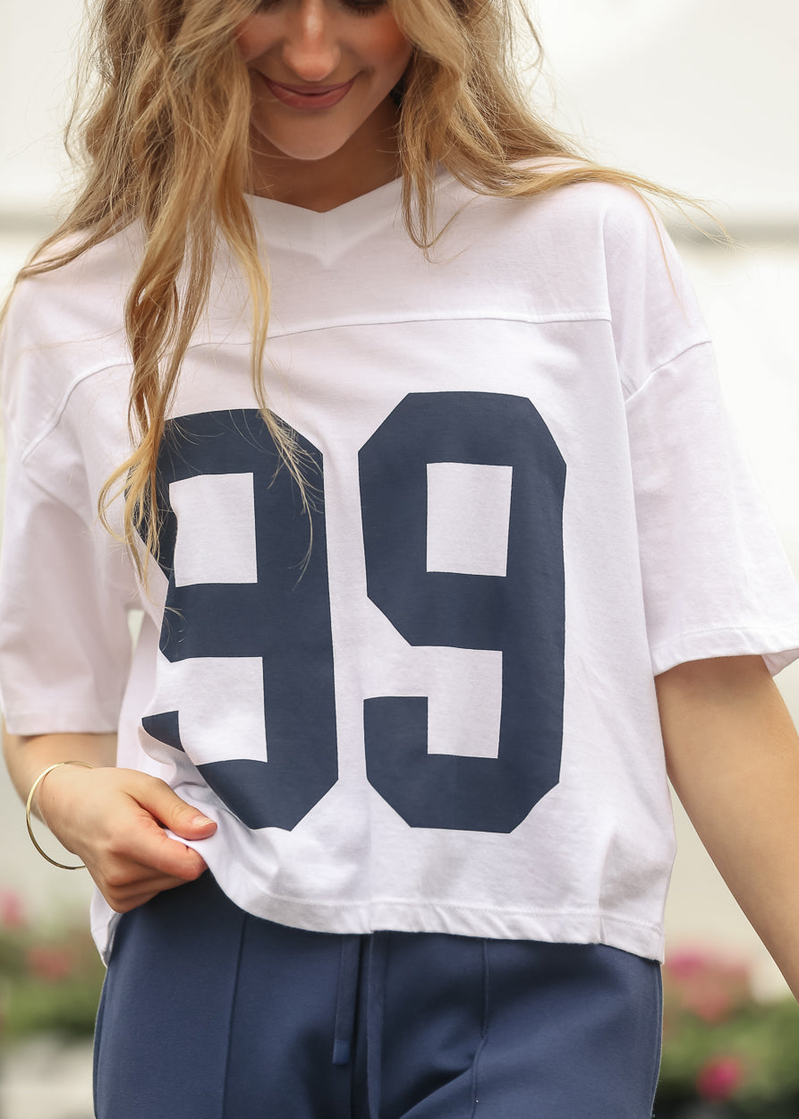 Olivia Short Sleeve V-Neck Top - FINAL SALE FF Tops