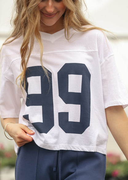 Olivia Short Sleeve V-Neck Top - FINAL SALE FF Tops