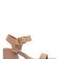One Band Ankle Strap Block Heel Sandal Shoes