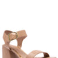 One Band Ankle Strap Block Heel Sandal Shoes