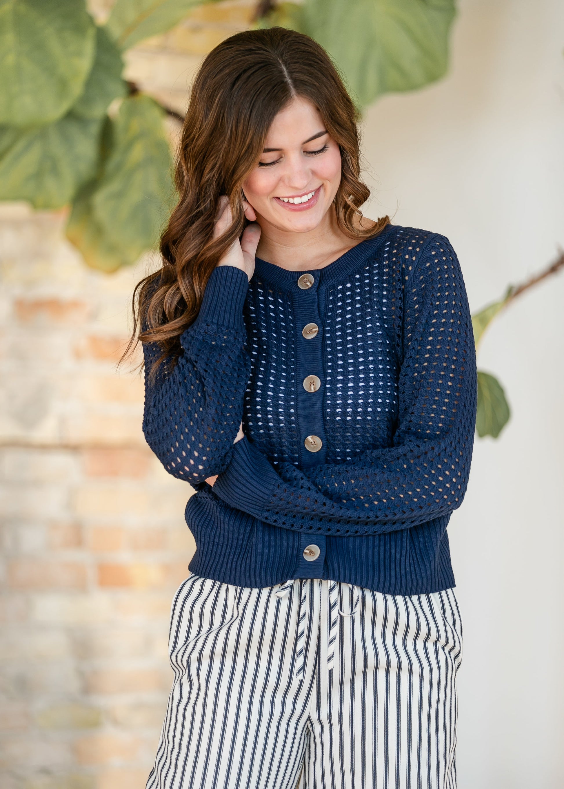 Open Cable Knit Cardigan FF Layering Essentials