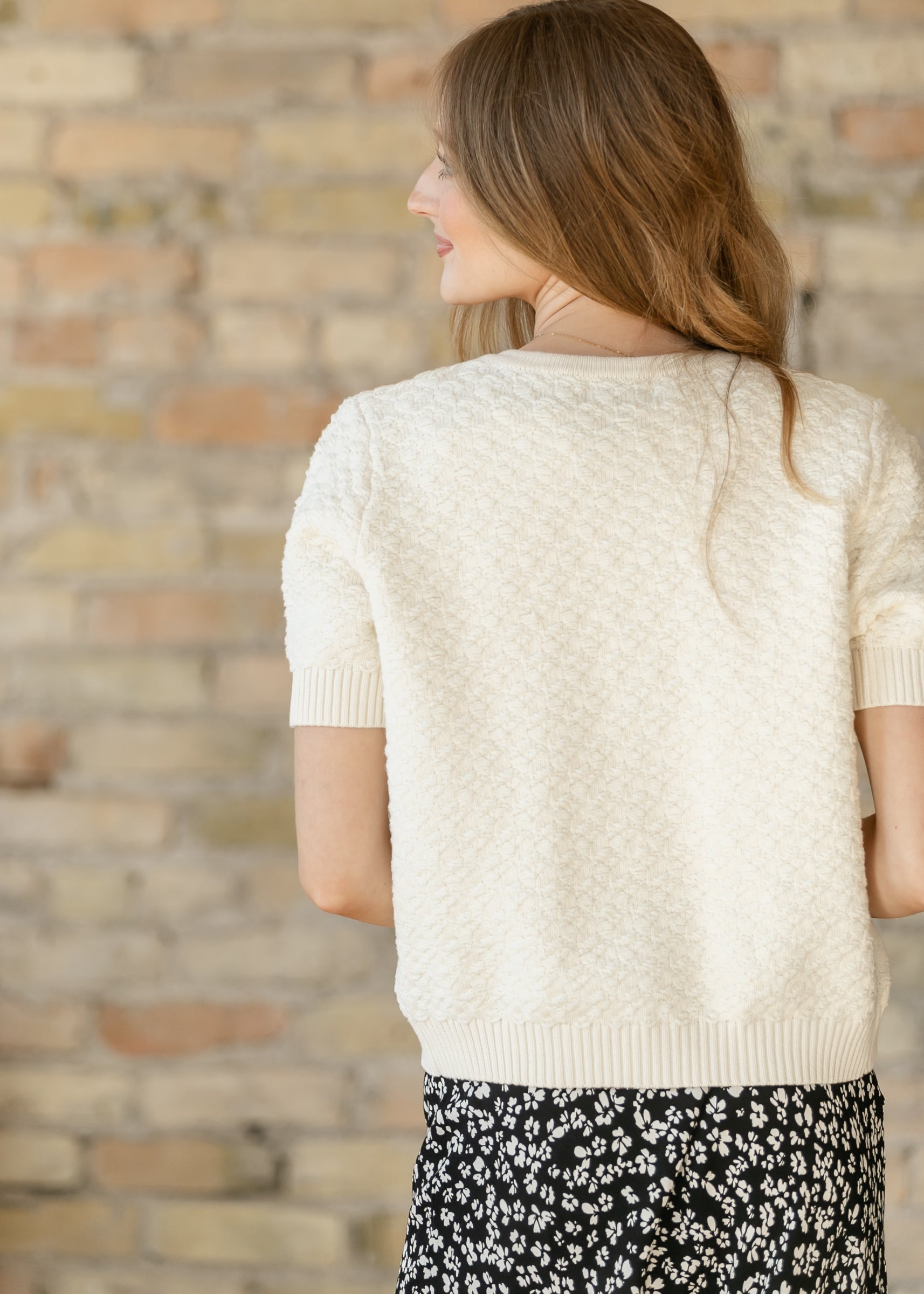 Open Front Short Sleeve Cardigan FF Layering Essentials