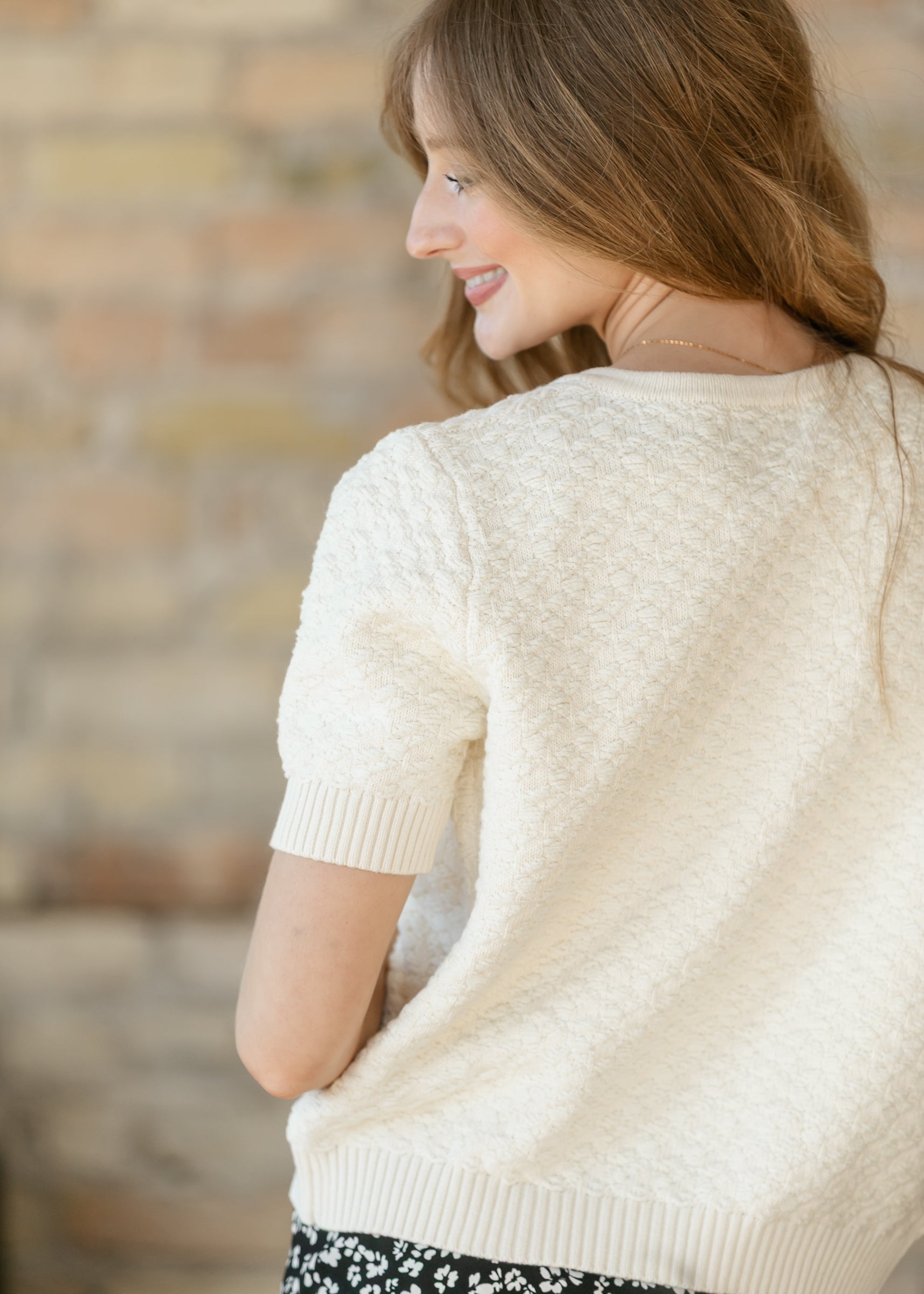 Open Front Short Sleeve Cardigan FF Layering Essentials