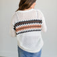 Open Net Knit Sweater FF Tops