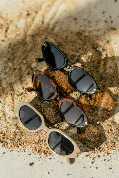 Oval Angled Acetate Sunglasses Accessory