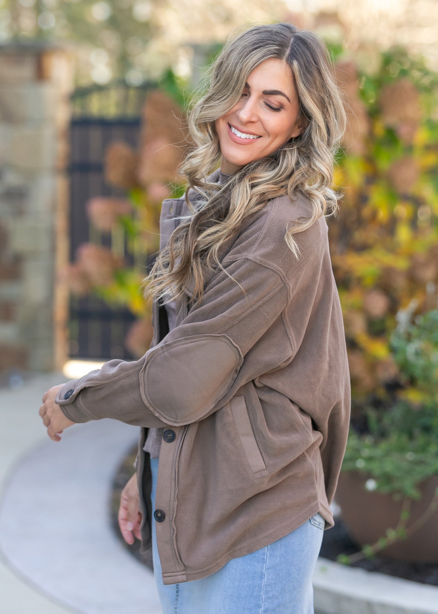 Oversized Fleece Button Up Shacket FF Layering Essentials