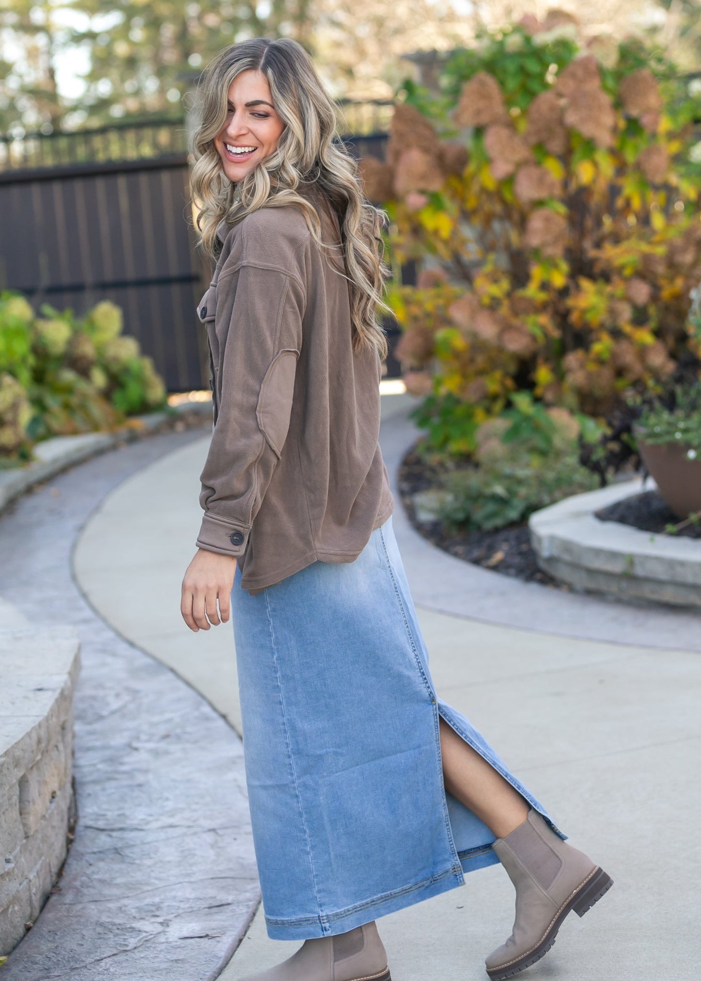 Oversized Fleece Button Up Shacket FF Layering Essentials