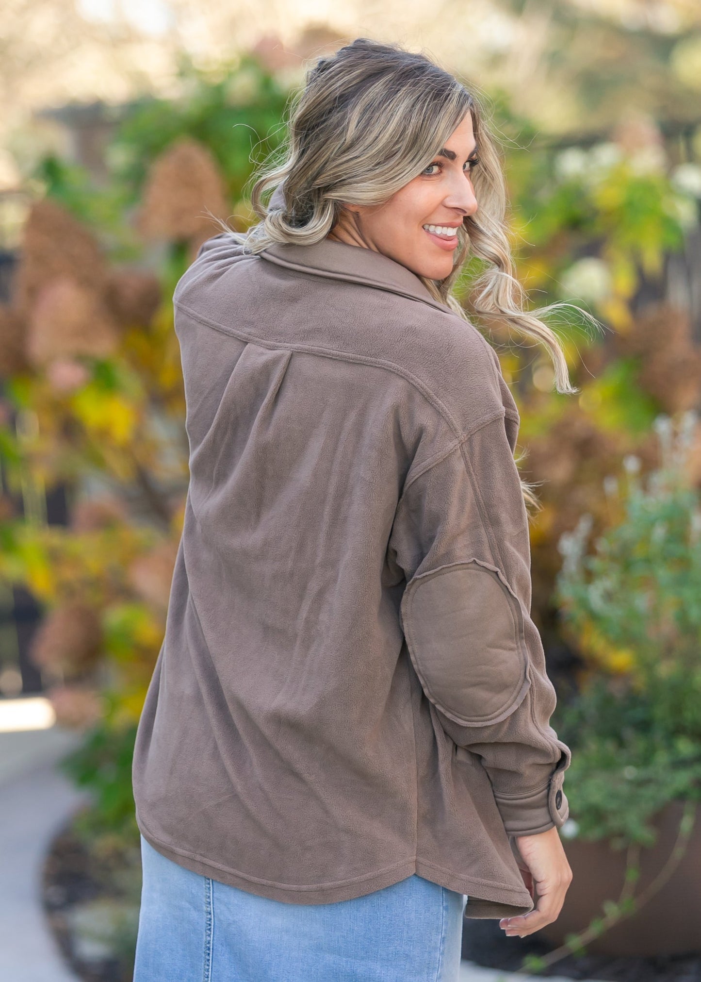 Oversized Fleece Button Up Shacket FF Layering Essentials