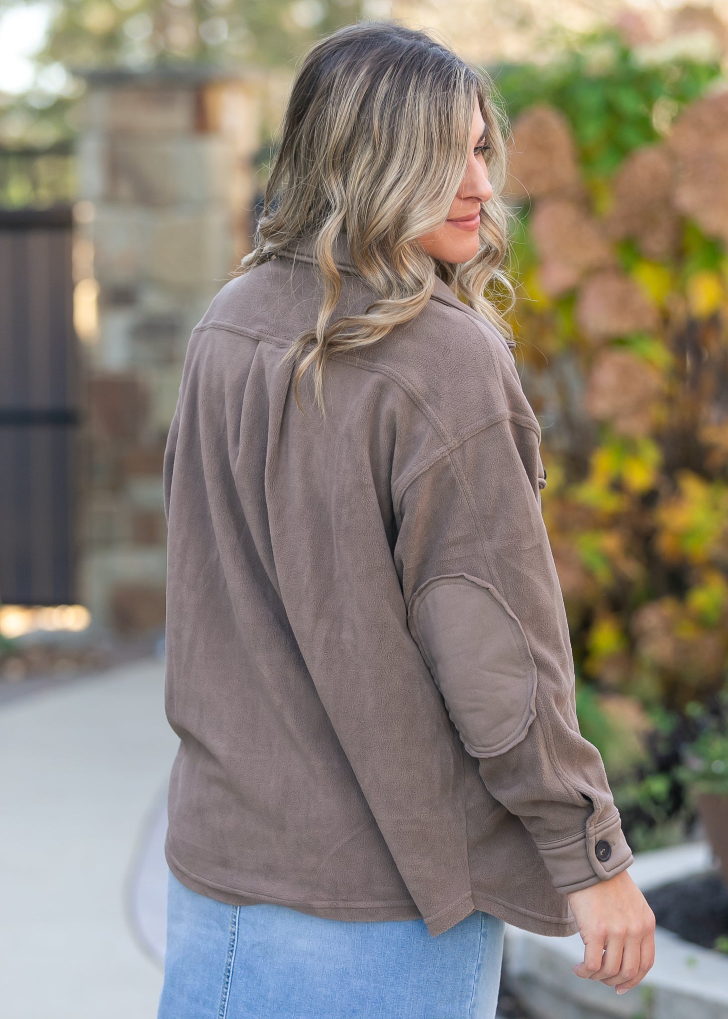 Oversized Fleece Button Up Shacket FF Layering Essentials