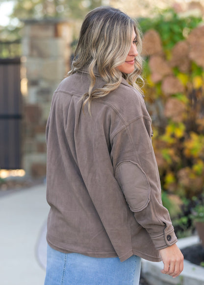 Oversized Fleece Button Up Shacket FF Layering Essentials