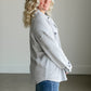 Oversized Heather Gray Shacket FF Tops