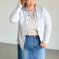 Oversized Heather Gray Shacket FF Tops
