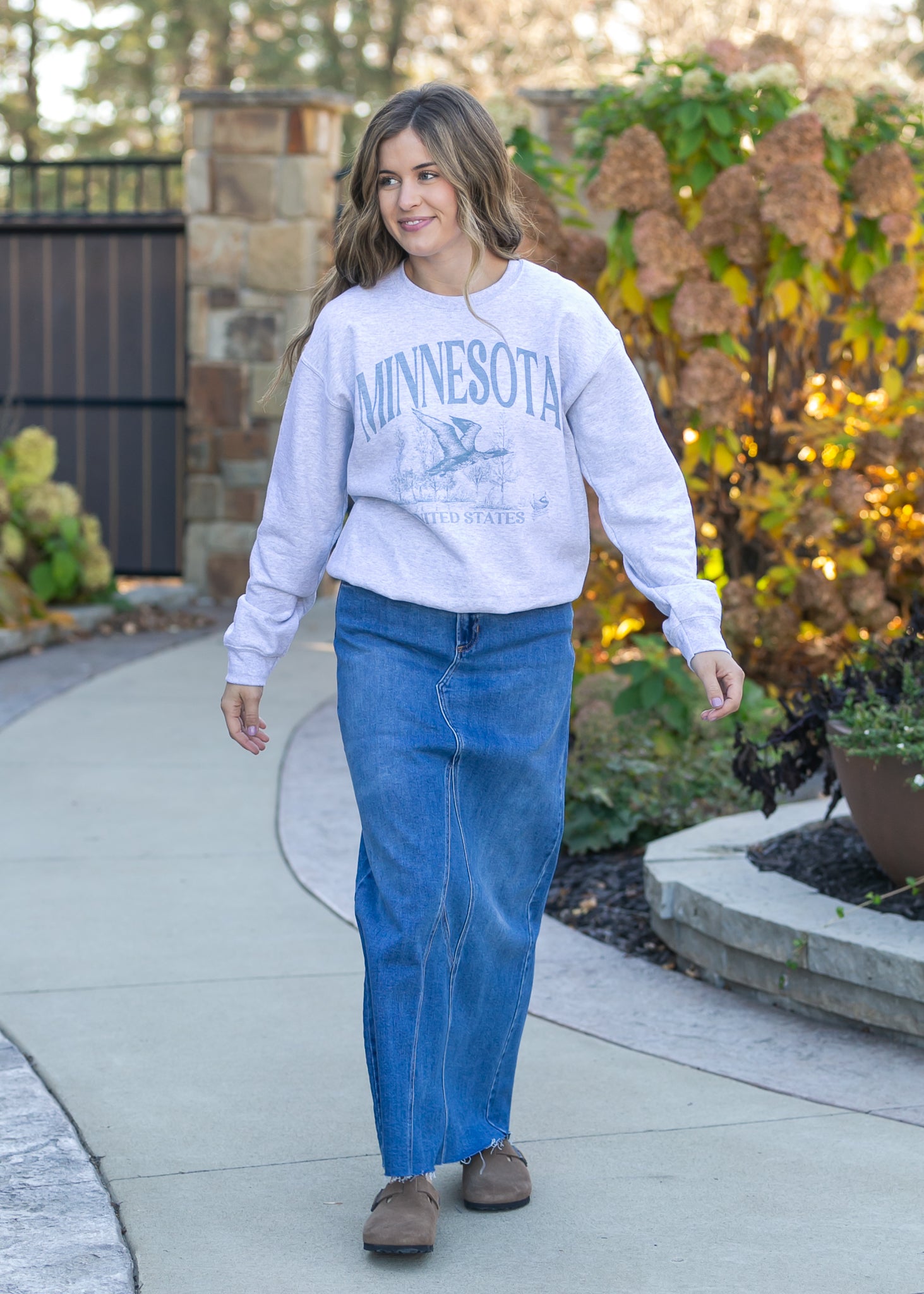 Oversized Minnesota Graphic Sweatshirt FF Tops