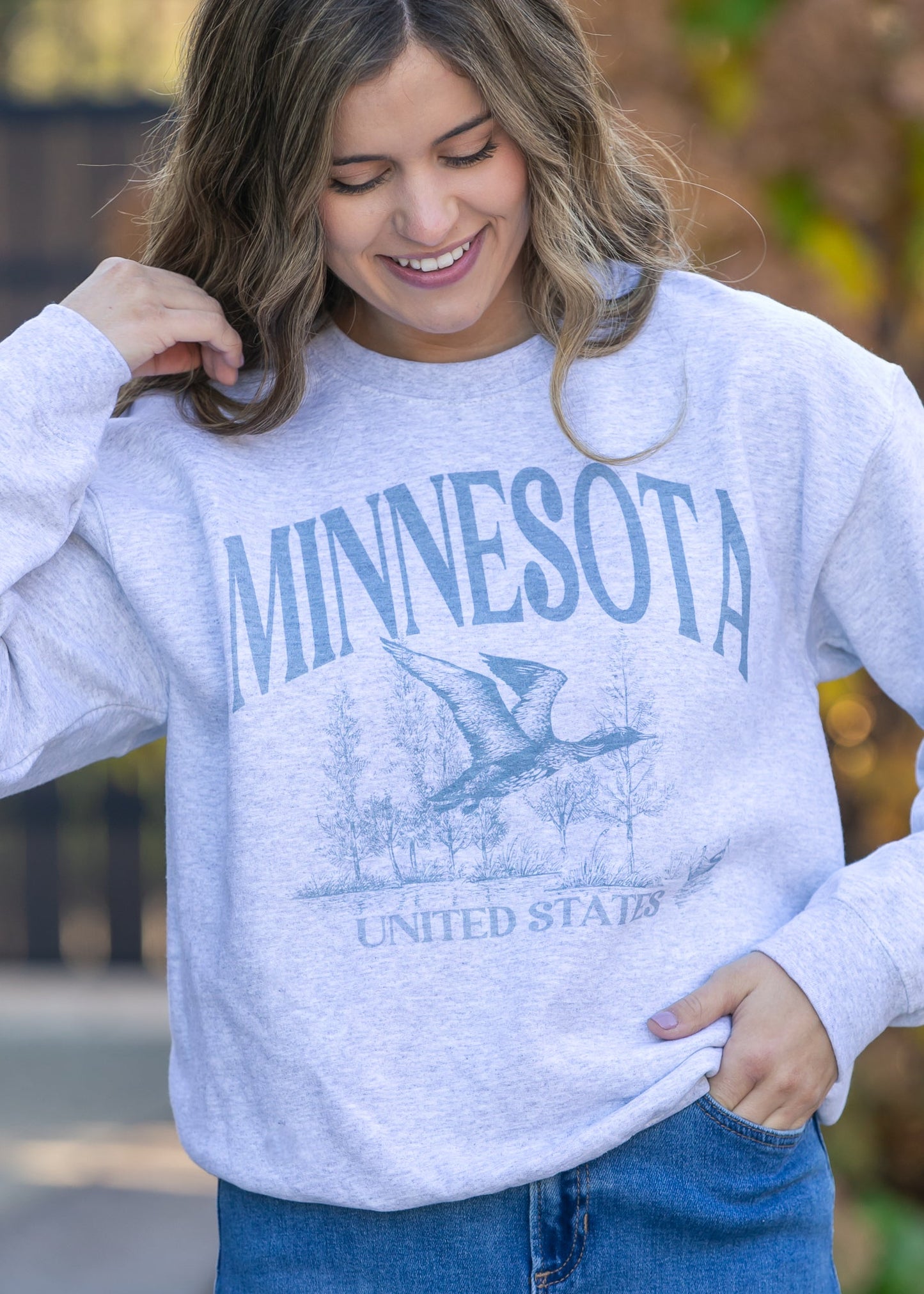 Oversized Minnesota Graphic Sweatshirt FF Tops
