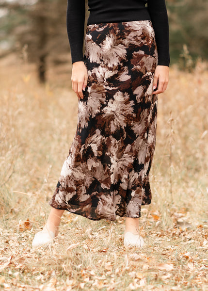 Paintbrush Floral Slip Skirt - FINAL SALE – Inherit Co.