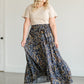Paisley Floral Tiered Maxi Skirt FF Skirts