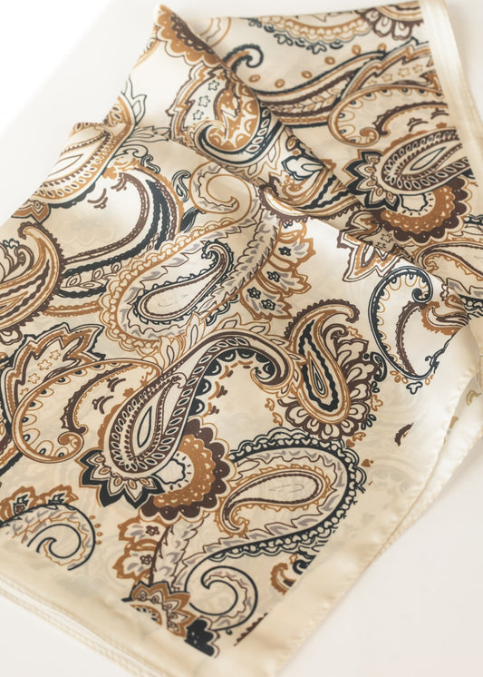 Paisley Printed Silky Bandana Accessory