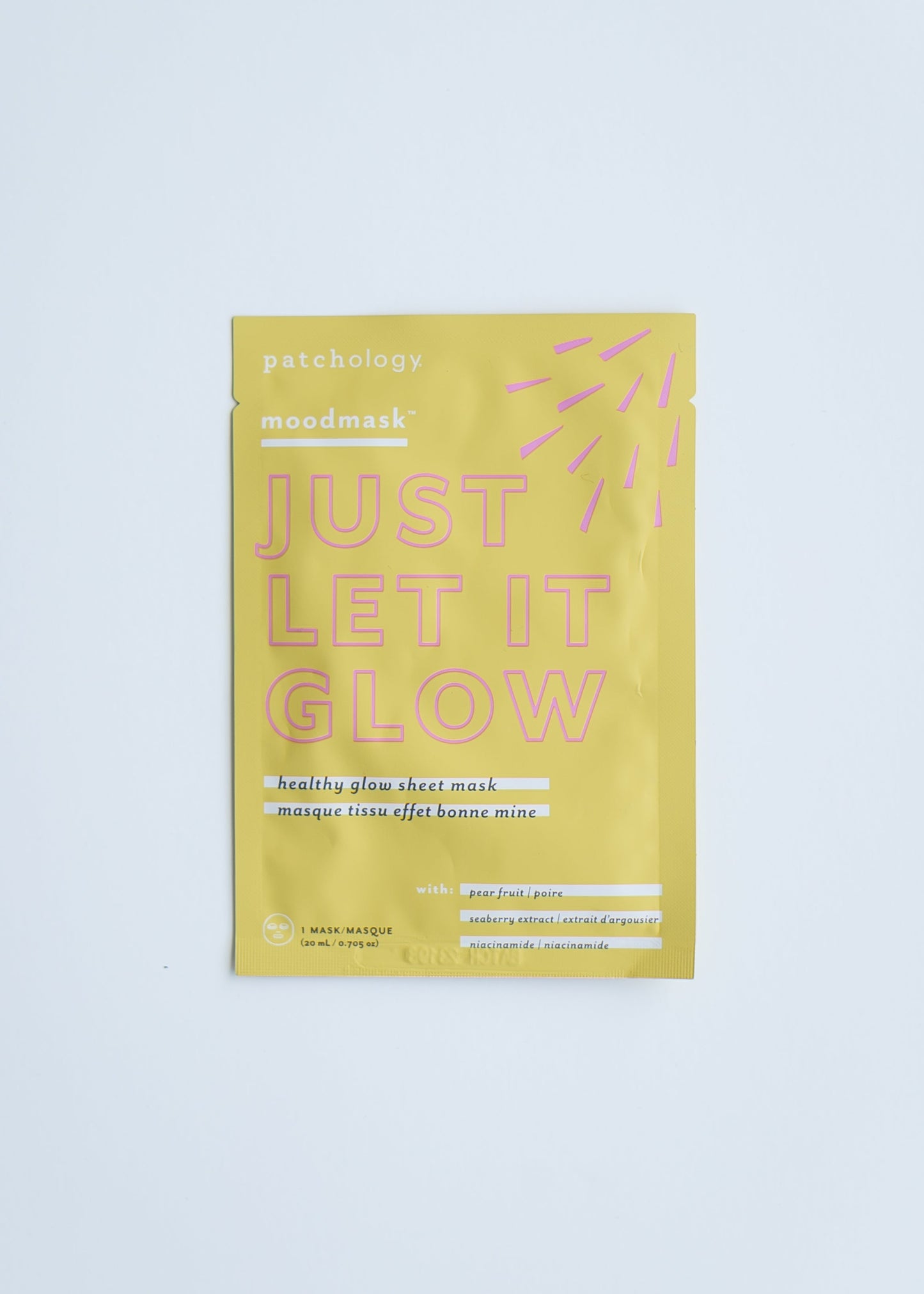 Patchology Moodmask Just Let it Glow Sheet Face Mask Gifts