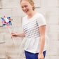 Patriotic Striped Peplum Jersey Top - FINAL SALE FF Tops