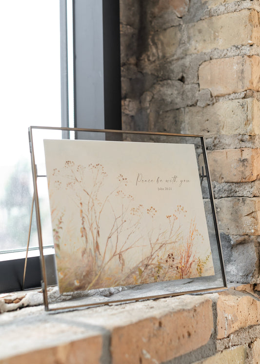 Peace Be With You Christian Art Print FF Home + Lifestyle