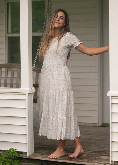 Penelope Smocked Midi Dress IC Dresses