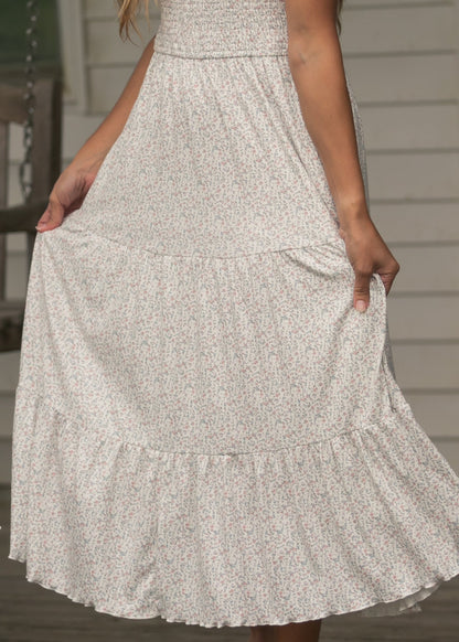 Penelope Smocked Midi Dress IC Dresses