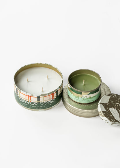Peppermint Whip Large Tin Candle FF Home + Lifestyle