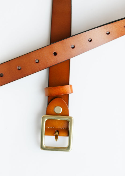 Perfect Leather Square Buckle Belt Accessories